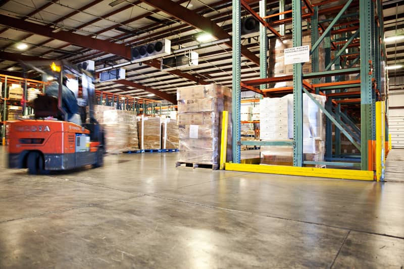 The inside of the Northern Refrigerated Transportation and Poppy State Express warehouse and crossdock